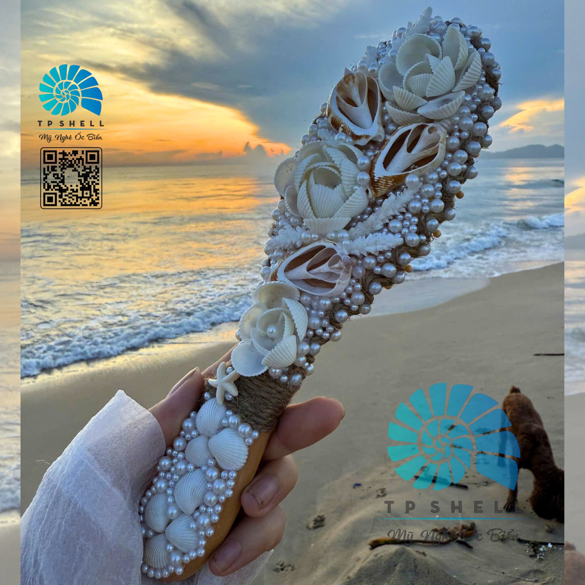 luoc vo oc bien handmade 22cm.